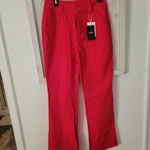 NWT Red flamingo pants size M